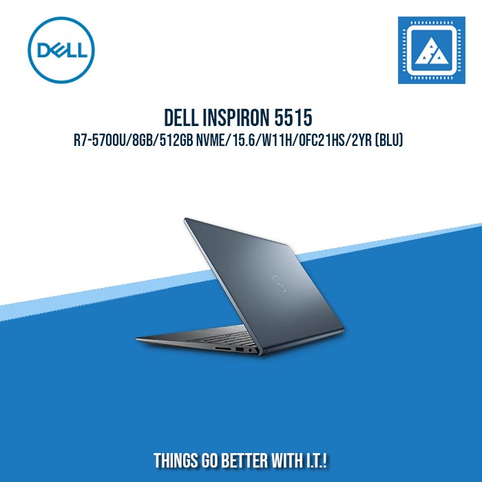 DELL INSPIRON 5515 R7-5700U/8GB/512GB NVME (BLUE)| BEST FOR STUDENTS AND FREELANCERS DELL INSPIRON 5515 R7-5700U/8GB/512GB NVME (BLUE)| BEST FOR STUDENTS AND FREELANCERS